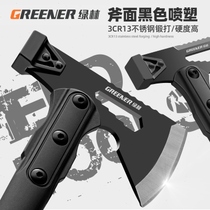 High hardness ax large forest breaking special firewood splitting outdoor tool ax fire ax woodworking Midoriko Gate Yamate