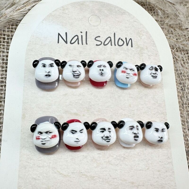 Quirky Handmade Emoji Cartoon Nails, Cute Style Nail Art, Wearable and Detachable Nails, Abstract Dopamine Quirky Handmade Emoji Cartoon Nails, Cute Style Nail Art, Wearable and Detachable Nails, Abstract Dopamine
