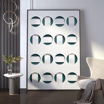 Simple modern entrance hall decorative painting minimalist three-dimensional living room sofa background wall mural restaurant corridor hanging painting