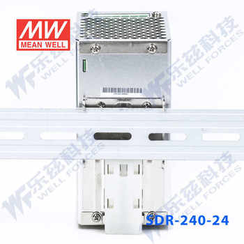Sdr-240-24 Taiwan Mean Well 240W 24V Rail-Mounted Switching Power Supply 10A Motor Drive Plc Industrial Control with Pfc