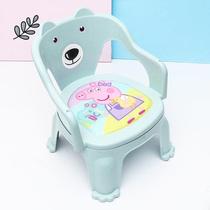 Small stool sturdy and durable household chair with backrest for baby one and a half years old cute household plastic calling chair