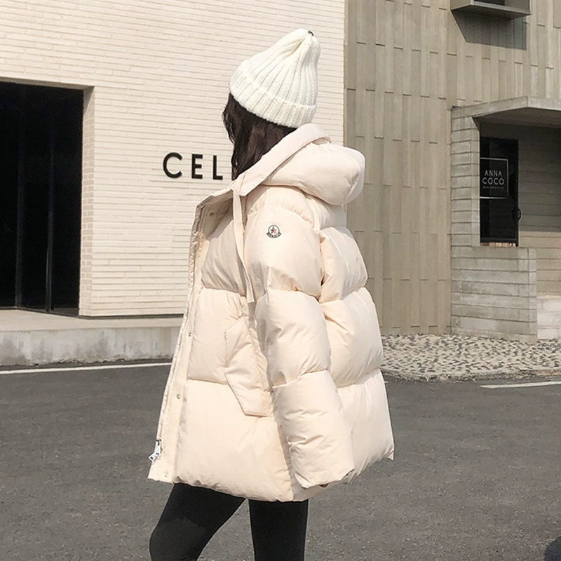 Đàn ông nhỏ xuống áo khoác nữ ngắn 2020 phong cách hot mới Hàn Quốc dày lên thời trang vịt trắng xuống xu hướng quần áo bánh mì nhỏ - Xuống áo khoác