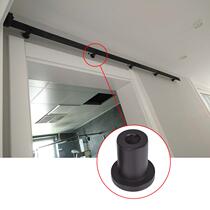 Track pipe clamp sliding door sliding door hanging rail fixed seat warehouse door track hardware accessories extended pipe clamp