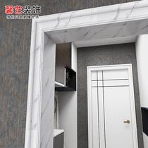 Stone plastic cover door frame line Xinyi decoration balcony entrance aisle door entry elevator door cover custom single family package double