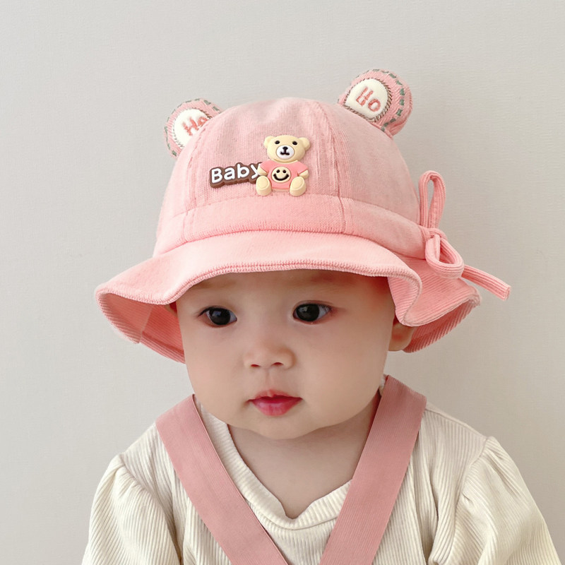 Baby Hat, Autumn and Winter Style, Sunshade, Baby Fisherman Hat, Stylish for One-Year-Old Girls, Suitable for Outings, 6 to 12 Months, Autumn