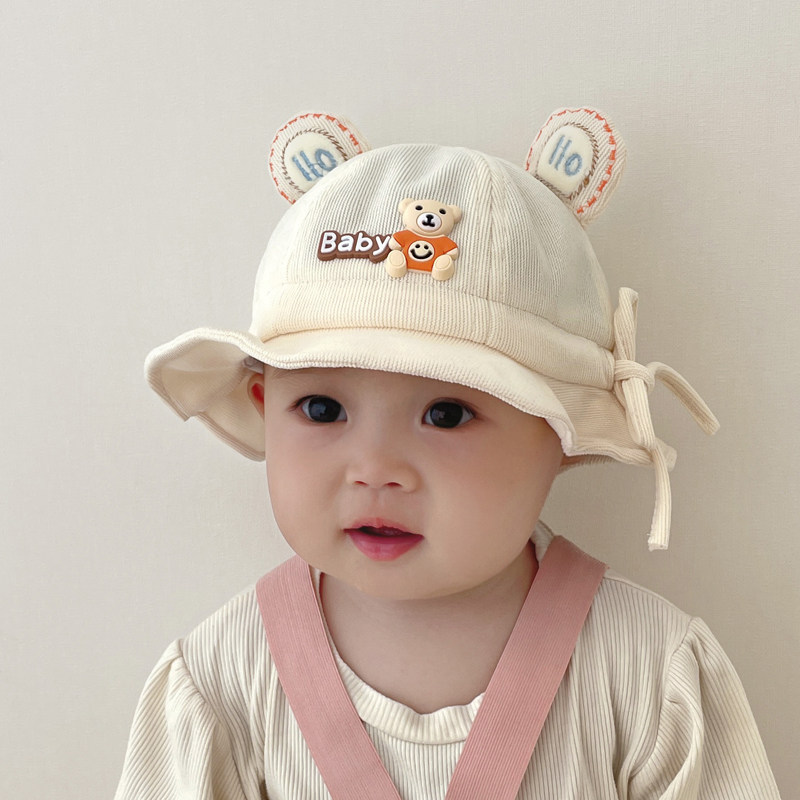 Baby Hat, Autumn and Winter Style, Sunshade, Baby Fisherman Hat, Stylish for One-Year-Old Girls, Suitable for Outings, 6 to 12 Months, Autumn