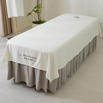 High-end Internet celebrity beauty bed sheet single piece beauty salon special beauty bed dirty bed sheet high-end 2024 new model with holes