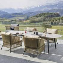 Outdoor sofa garden terrace courtyard balcony single chair rattan single combination leisure waterproof sun protection furniture