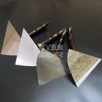 Triangular shovel stainless steel white steel saw blade steel triangle shovel bricklayers wall shovel bricklayers shovel brick shovel