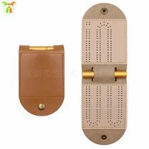 Outdoor CRIBBAGE card game scoreboard European and American popular CRIBBAGE board storage leather case