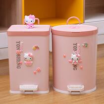 Hall cartoon cute foot trash can household guest bedroom with square cover bathroom step XRJ toilet foot type large shape