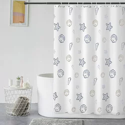 This Good! Dry and Wet Separation! Bathroom Toilet Shower Curtain Waterproof Cloth Curtain Mildew-Proof Shower Partition Door Curtain