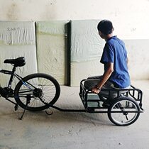 高档自行车拖车挂车骑行露营拖车载物小拖斗单车牵引车后挂式越野