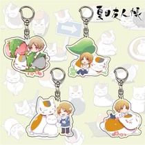 Two-dimensional anime Natsumes Book of Friends acrylic keychain Natsume Cat teacher pendant peripheral ornaments