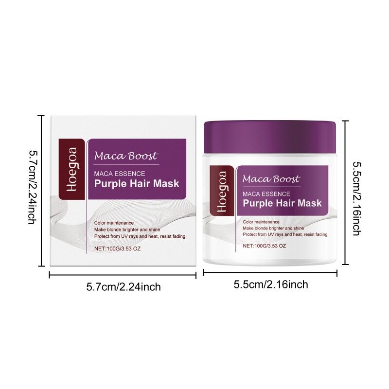 Purple Hair Mask with Essence for Yellow Tones - Taobao product photo 7