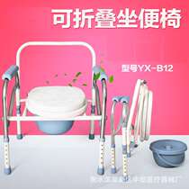 Potty chair manufacturer supplies stainless steel potty chair foldable potty stool convenient for sitting