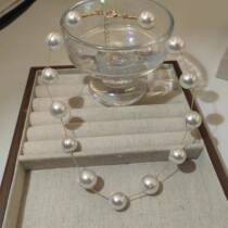 2024 new light luxury pearl necklace spring Shijia high-end temperament clavicle chain personalized design niche accessories