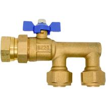 Floor heating 2025 aluminum-plastic pipe 1-inch outer wire union brass internal and external wire main valve HVAC special ball valve water distributor F valve