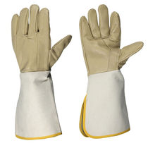 Fuxing cowhide welding gloves welder welding protective gloves high temperature resistant insulation gloves thickened wear-resistant anti-skid labor