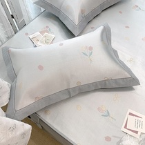 Summer washable household air-conditioned mat three-piece set 1 5m fitted sheet single and double ice silk mat 1 8m