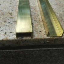 U-shaped copper strip decorative copper strip background wall frame floor edge copper door buckle line glass edge strip 20m