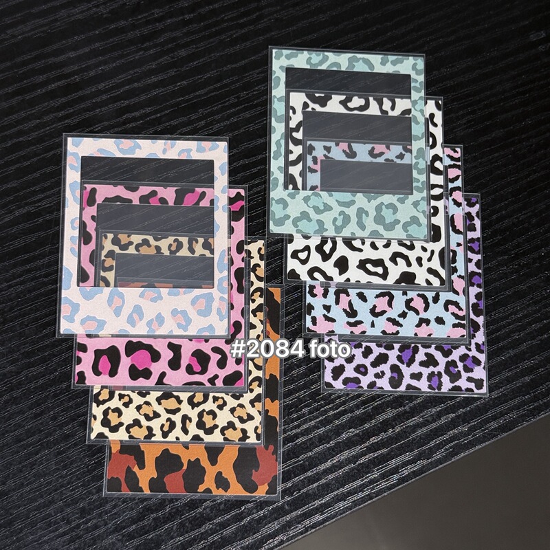 Colorful Leopard Print 4inch Sq Polaroid Go Instant Film Photo Paper Polaroid Go Photo Protective Case