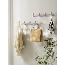Entrance door clothes hook high-end wall clothes hanger no need to punch holes in the wall to hang clothes bags and hats entrance to the creative door