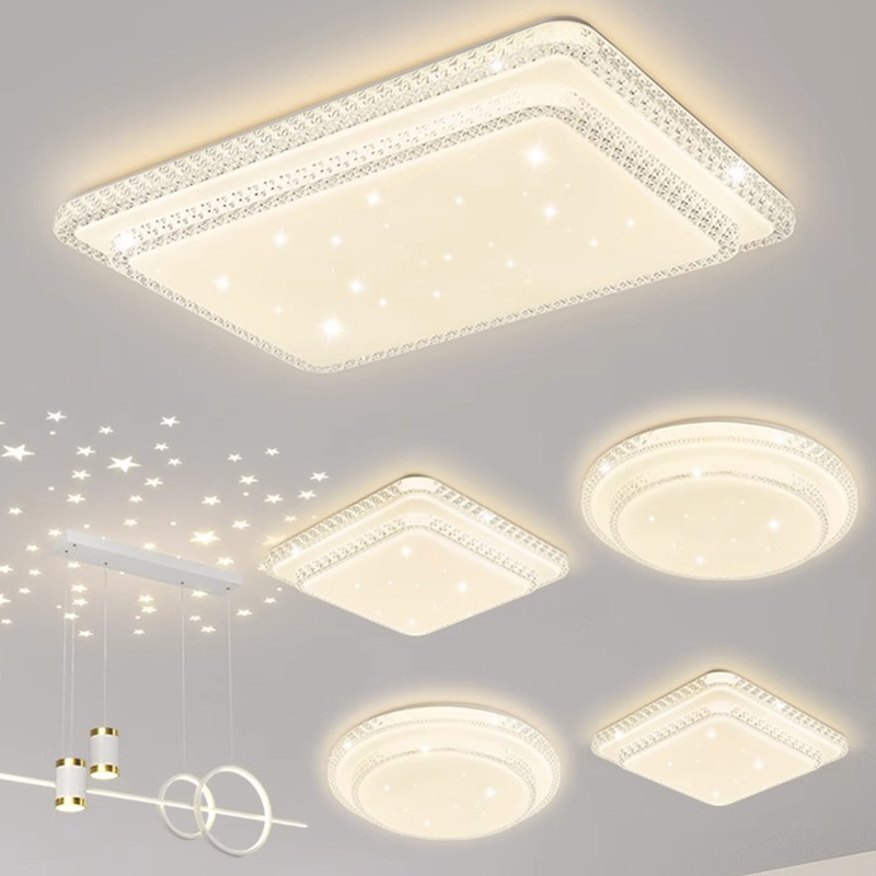 Hp Lighting Led Ceiling Light for Living Room, Stylish and Modern Lighting, Minimalist Light Luxury Imitation Crystal Bedroom Light Hp Lighting Led Ceiling Light for Living Room, Stylish and Modern Lighting, Minimalist Light Luxury Imitation Crystal Bedroom Light