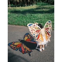 diy light and shadow butterfly wings material package childrens colored cellophane handmade transparent film colorful light-transmitting plastic sheet