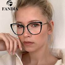 Jing style 52 cross 99 0 new metal flat mirror round frame anti-blue light glasses business eye protection anti-blue light glasses for women