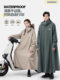Electric Vehicle Raincoat Single Battery Motorcycle Long Full-Body Heavy Rainproof Men's and Women's Enlarged and Thickeneded Cycling Poncho