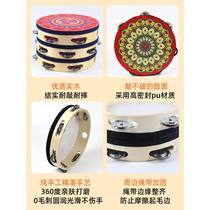 Tambourine kindergarten Dunhuang Feitian Xinjiang dance Uighur tambourine beats dance props Tambourine Orff musical instrument
