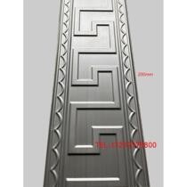 Zinc-iron alloy Chinese-style edge strip 304 stainless steel imitation copper door skirt brushed bronze decorative line edge strip