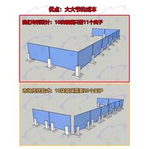 Stair guardrail 1 clip 2 tempered glass connection swimming pool glass clip handrail fixed clip aluminum alloy railing accessories