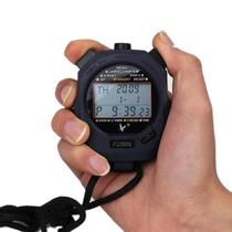 Stopwatch thousand minute training electronic watch display large screen double row single two row hand press referee stop watch waterproof