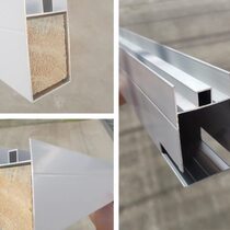 White grouting mountain trough accessories brick clip cabinet column aluminum profile mountain trough edge sealing aluminum alloy card trough