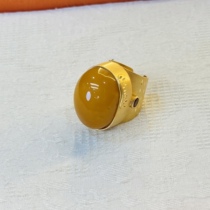 (Q Jewelry) Carved Ancient Silver Beeswax Face Ring Slightly Different