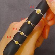 (Q Jewelry) 18k yellow gold diamond ring 30-43 points pay the difference after signing to change the ring