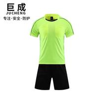 Football referee uniform suit short-sleeved football match training referee equipment breathable sweat-absorbent custom printed number