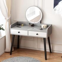 Dressing table bedroom simple style makeup mirror integrated table push-pull small apartment storage cabinet new desk makeup table and chairs