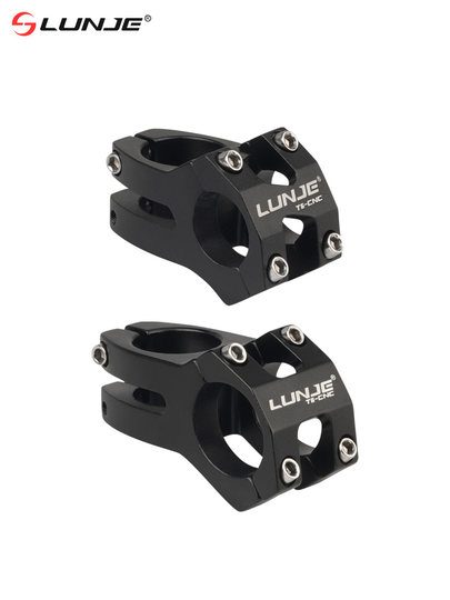 轮迹山地自行车速降把立31.8铝合金车头25.4mm死飞车改装短把立管