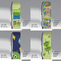 New cartoon three-eyed boy cute sports portable drawstring shoulder sports badminton bag