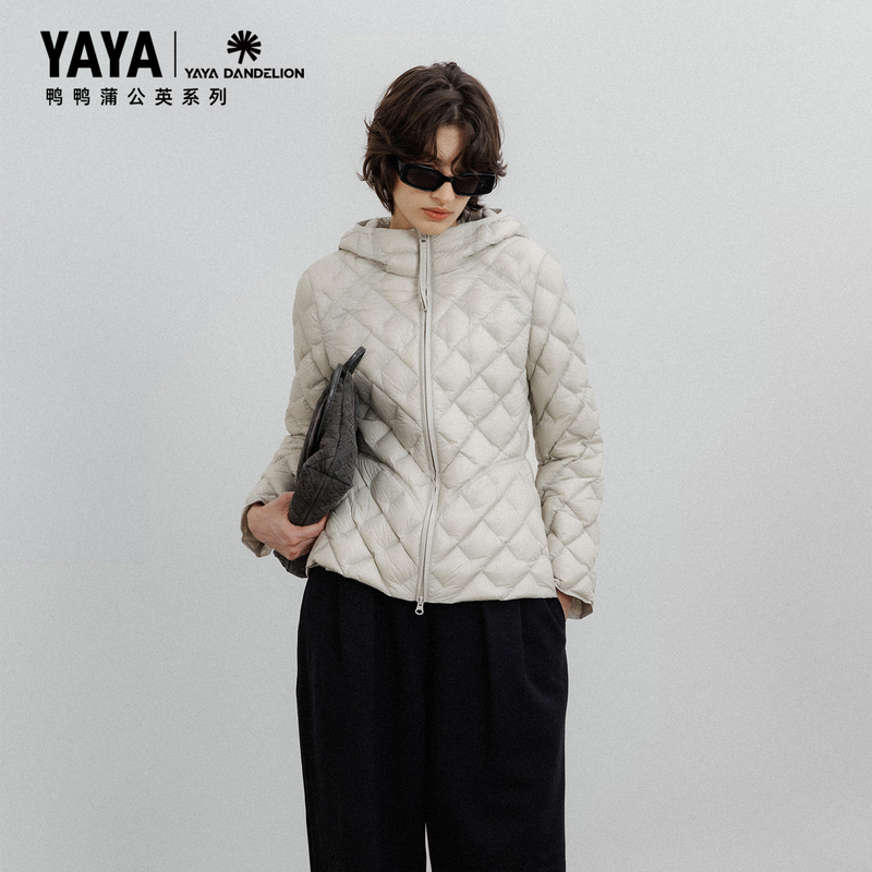 [Dandelion Series] Yaya Duck Duck 2026 Winter New Hooded down Jacket for Women, Slimming and Warm Coat