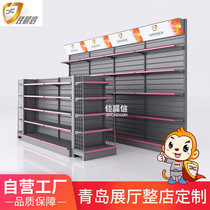 Supermarket shelves convenience storesSnacksZhongdao cabinet stationery shopsBoutique single-sided merchandise fishery gear store shelves