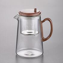 Thickened high temperature resistant glass elegant cup teapot tea water separation filter teapot tea brewing device tea cup tea set