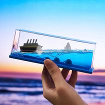 Cruise Ship Fluid Drift Bottle Titanic Creative Ship Sea Off