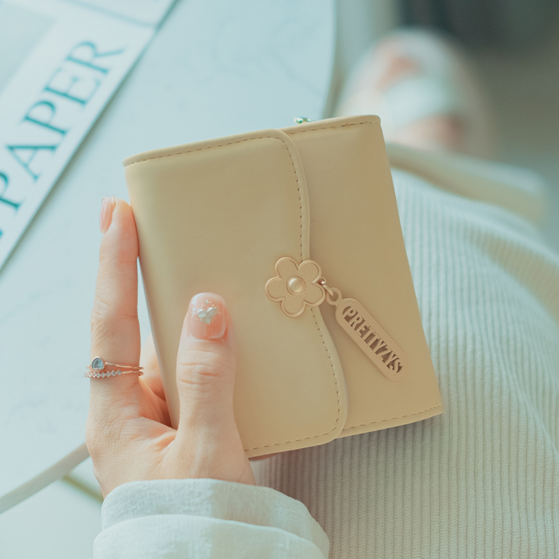 Wallet for Women with a High-End Feel, 2026 New Model, 70% off Fold Coin Purse, Card Holder, Cute Student Short Wallet