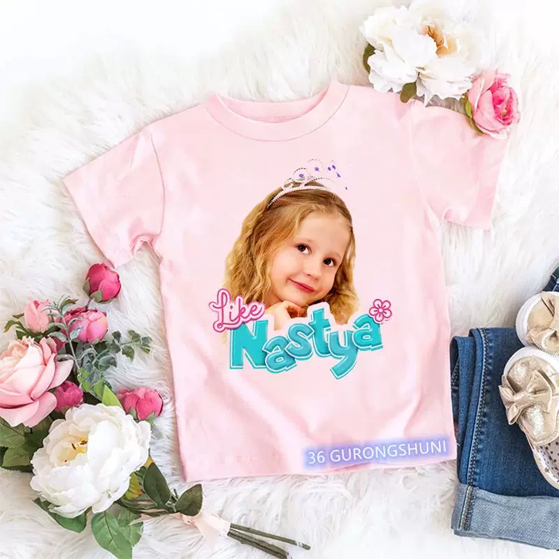 Кавай Гёрлз футболки милые как Nastya детские футболки лето GI