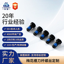 12 Grade 9 countersunk head plum blossom shank screws Alloy steel high-strength coated anti-loosening plum blossom slot shank screws