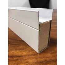 White 25U-shaped trough tube tile cabinet edge sealing column slot aluminum alloy stove special edge sealing closing accessories